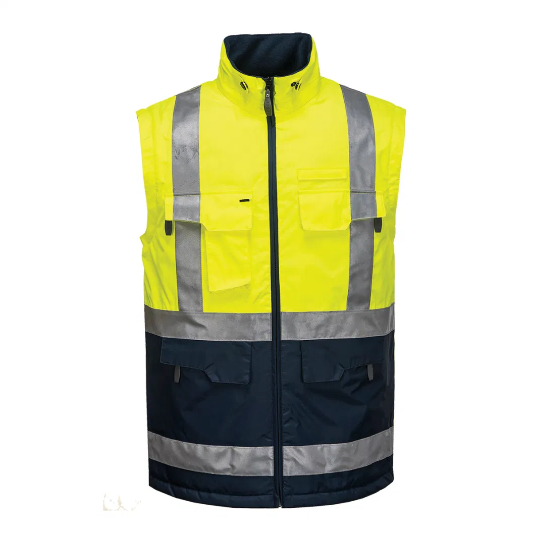 Workwear Winter Jackets Parka Cheap Hi-VI Workwear for Industry Worker Hi-Vis Jacket with Reflective Tape