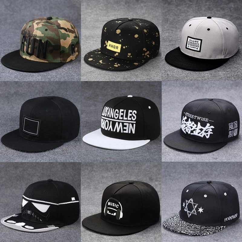 Hat Unisex Hip-Hop Hat Sunshade Baseball Cap Summer Casual Sun Peaked Cap 6 Panel Flat Brim Cap