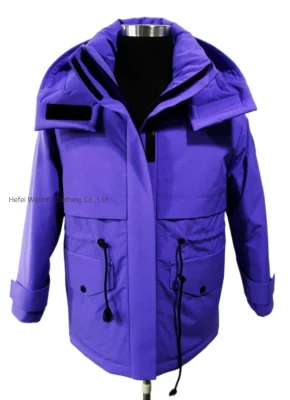 2 en 1 coupe-vent et imperméable à capuche mode rembourré hiver Ski neige doudoune