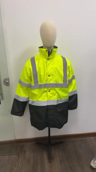 Vestes réfléchissantes haute visibilité, vêtements de sécurité routière imperméables haute visibilité 2 en 1, manches amovibles, vêtements de travail